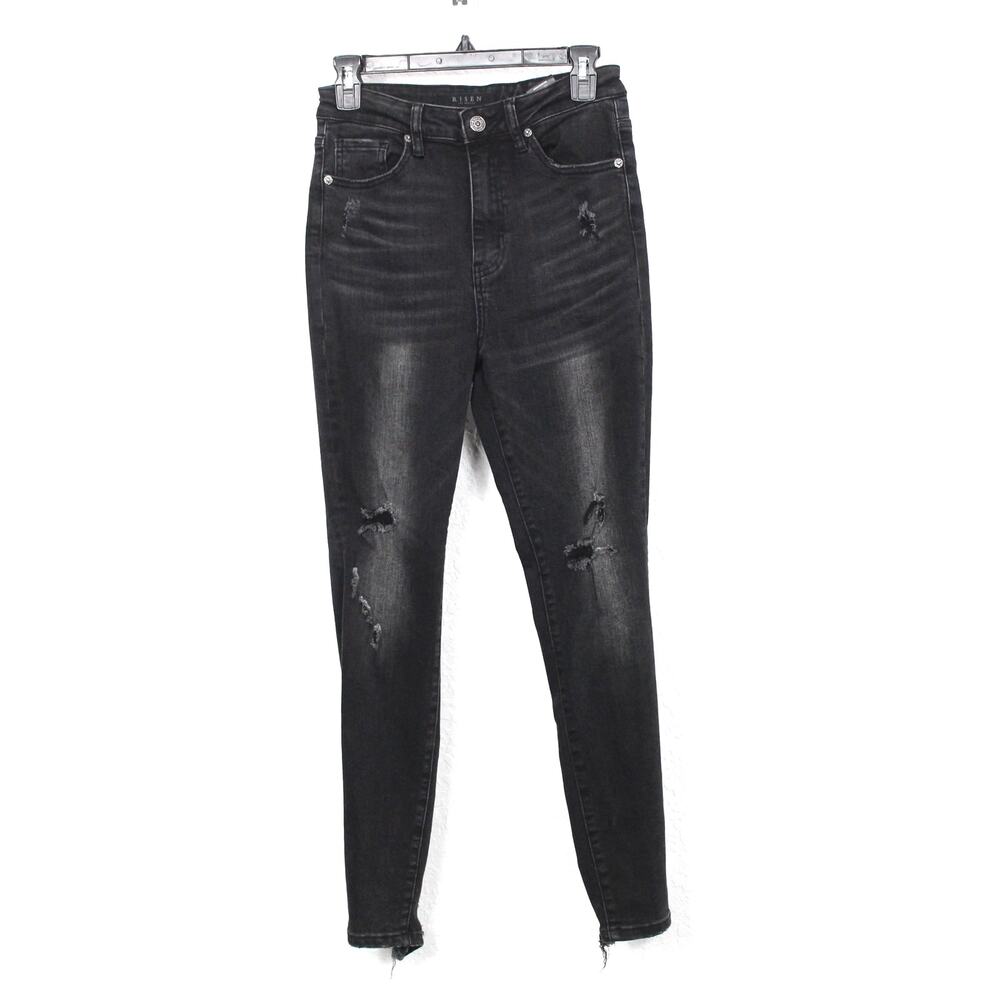 Risen High Rise Vintage Washed Distressed Skinny Jean Size 5/27